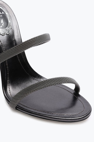 RENE CAOVILLA Trigold Cleo Anthracite Sandal 105