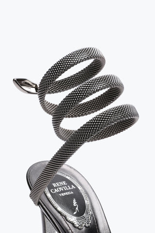 RENE CAOVILLA Trigold Cleo Anthracite Sandal 105