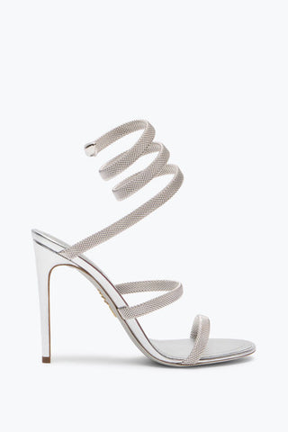 RENE CAOVILLA Trigold Cleo Silver Sandal 105