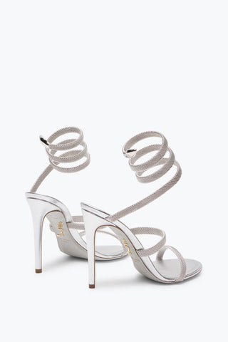 RENE CAOVILLA Trigold Cleo Silver Sandal 105