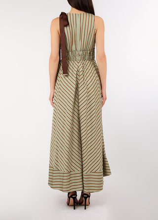 LIU JO  striped V-neck dress