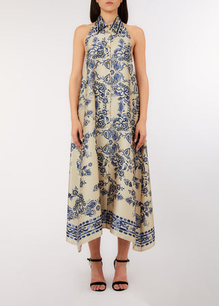 LIU JO  long foulard-print dress