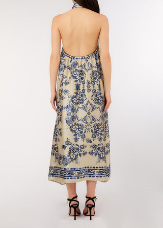 LIU JO  long foulard-print dress