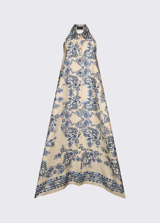 LIU JO  long foulard-print dress