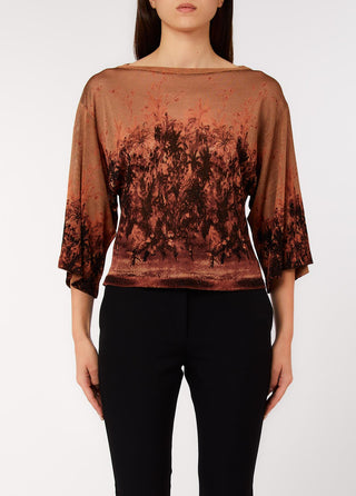 LIU JO  printed crew-neck top