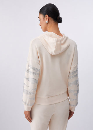 LIU JO Hooded sweatshirt with appliqués