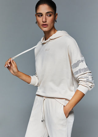 LIU JO Hooded sweatshirt with appliqués
