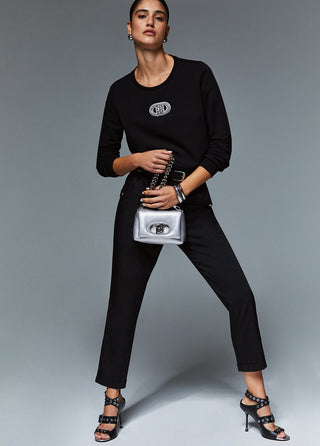 LIU JO Slim-fit trousers with turn-ups