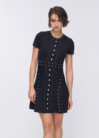 LIU JO Knit dress with studs