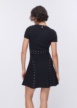 LIU JO Knit dress with studs