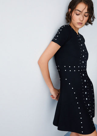 LIU JO Knit dress with studs
