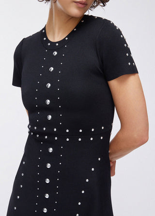 LIU JO Knit dress with studs