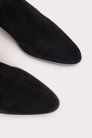 BY FAR  Shoes Esteban Black Suede Leather