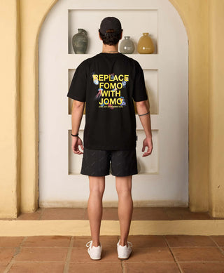 HOMIÉS MARBELLA SWIM SHORTS PATTERN LOGO BLACK