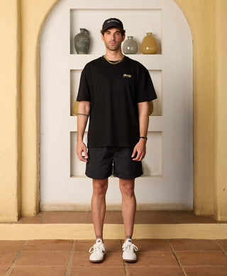 HOMIÉS MARBELLA SWIM SHORTS PATTERN LOGO BLACK