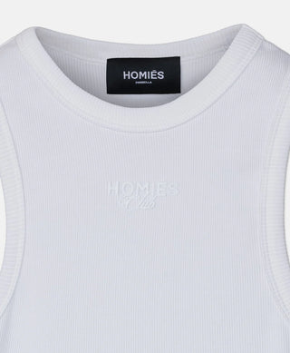 HOMIÉS Marbella CLUB WOMAN TANK TOP VINTAGE WHITE