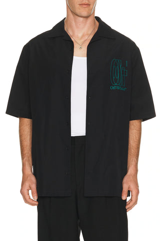 OFF WHITE logo-print shirt