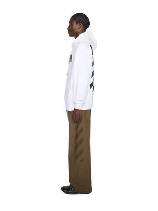OFF WHITE Diagonal Flannel Hoodie