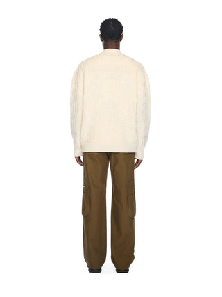 OFF WHITE Arrow 3D Stitch Cardigan