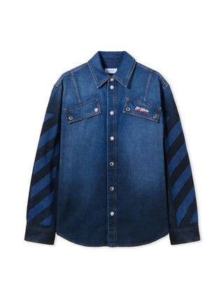 OFF WHITE Spray Diagonal Denim Shirt