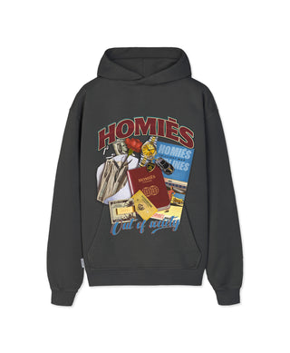 HOMIÉS MARBELLA OUT OF SOCIETY HOODIE VINTAGE GREY