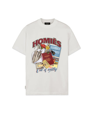 HOMIÉS MARBELLA OUT OF SOCIETY T-SHIRT VINTAGE WHITE