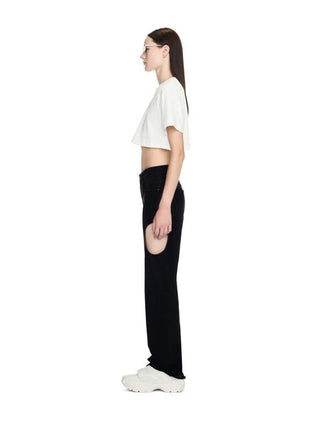 OFF WHITE OFF STAMP RIB CROPPED TEE