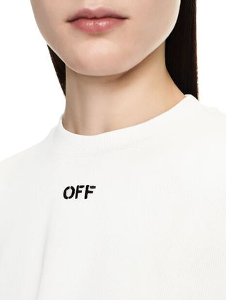 OFF WHITE OFF STAMP RIB CROPPED TEE