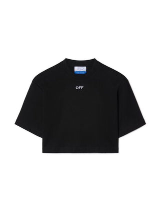 OFF WHITE OFF STAMP RIB CROPPED TEE