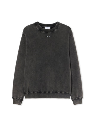 OFF WHITE Check Flan Arrow Crew Logo Sweatshirt