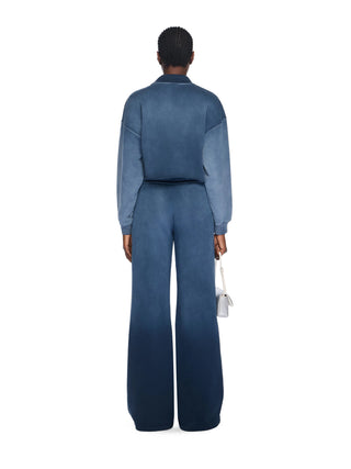 OFF WHITE Laundry Crop Polo Logo Sweatshirt