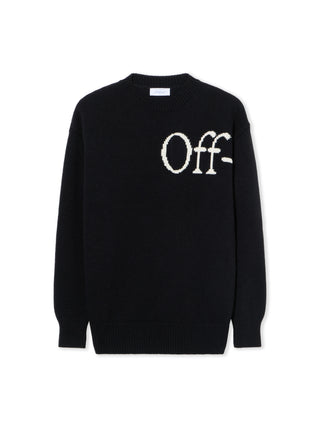OFF WHITE Bookish Logo Knit Sweater