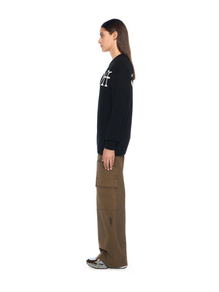 OFF WHITE Bookish Logo Knit Sweater