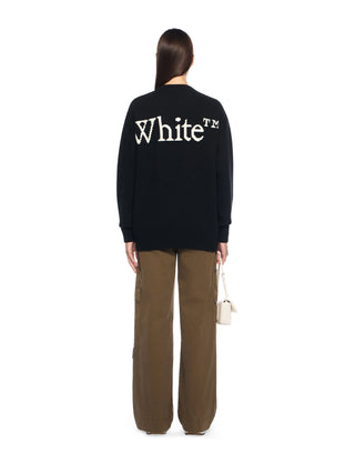 OFF WHITE Bookish Logo Knit Sweater