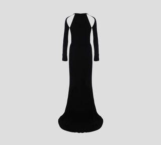 OFF WHITE SEC SKIN CRYSTAL TIE LONG