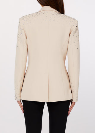 LIU JO Slim fit blazer with jewel embroidery