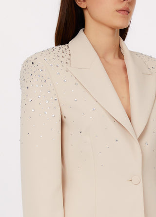 LIU JO Slim fit blazer with jewel embroidery