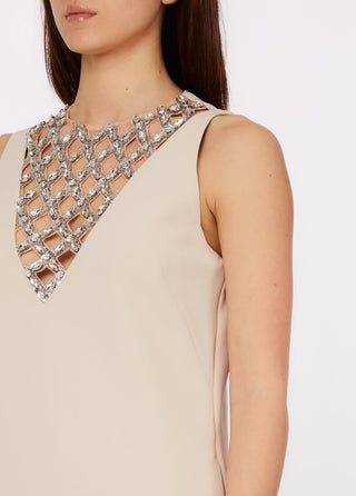 LIU JO short dress with bejewelled embellishment