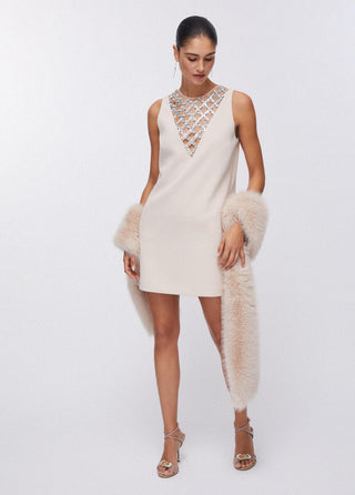 LIU JO short dress with bejewelled embellishment