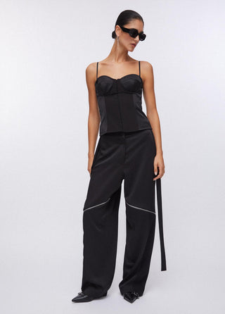 LIU JO Wide trousers with zip