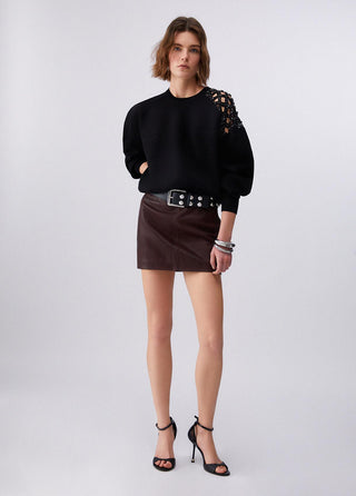 LIU JO Jumper with jewel embroidery