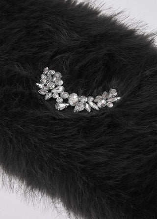 LIU JO Stole with jewel brooch