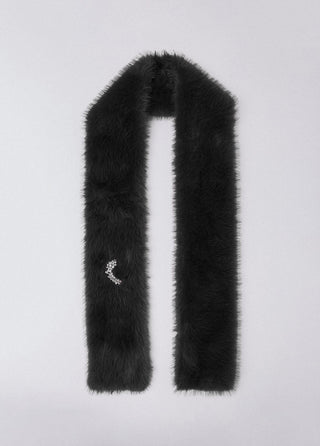 LIU JO Stole with jewel brooch