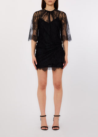 LIU JO Short Chantilly lace dress