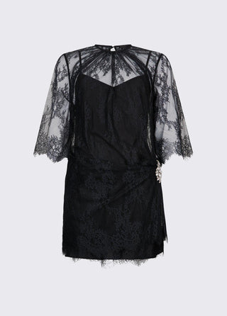 LIU JO Short Chantilly lace dress