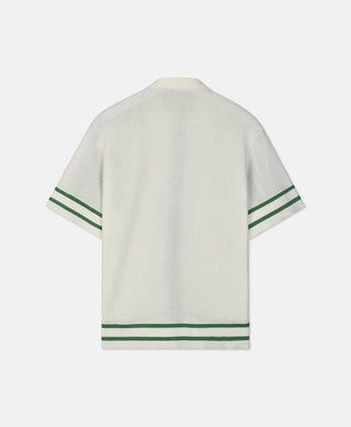HOMIÉS MARBELLA PADEL CLUB  POLO KNIT VINTAGE WHITE