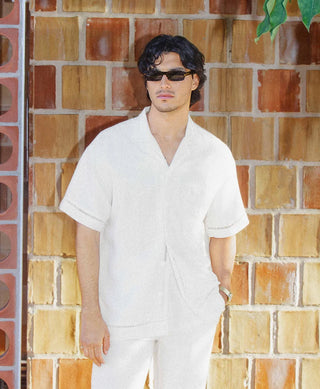 HOMIÉS MARBELLA PALM TREE SHIRT SAND