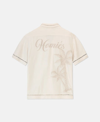 HOMIÉS MARBELLA PALM TREE SHIRT SAND