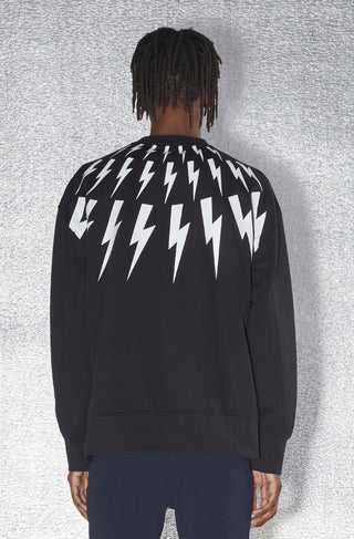 NEIL BARRETT,Ready To Wear FAIRISLE THUNDERBOLT / EASY SWEATSHIRT