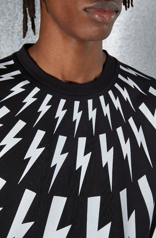 NEIL BARRETT,Ready To Wear FAIRISLE THUNDERBOLT / EASY SWEATSHIRT